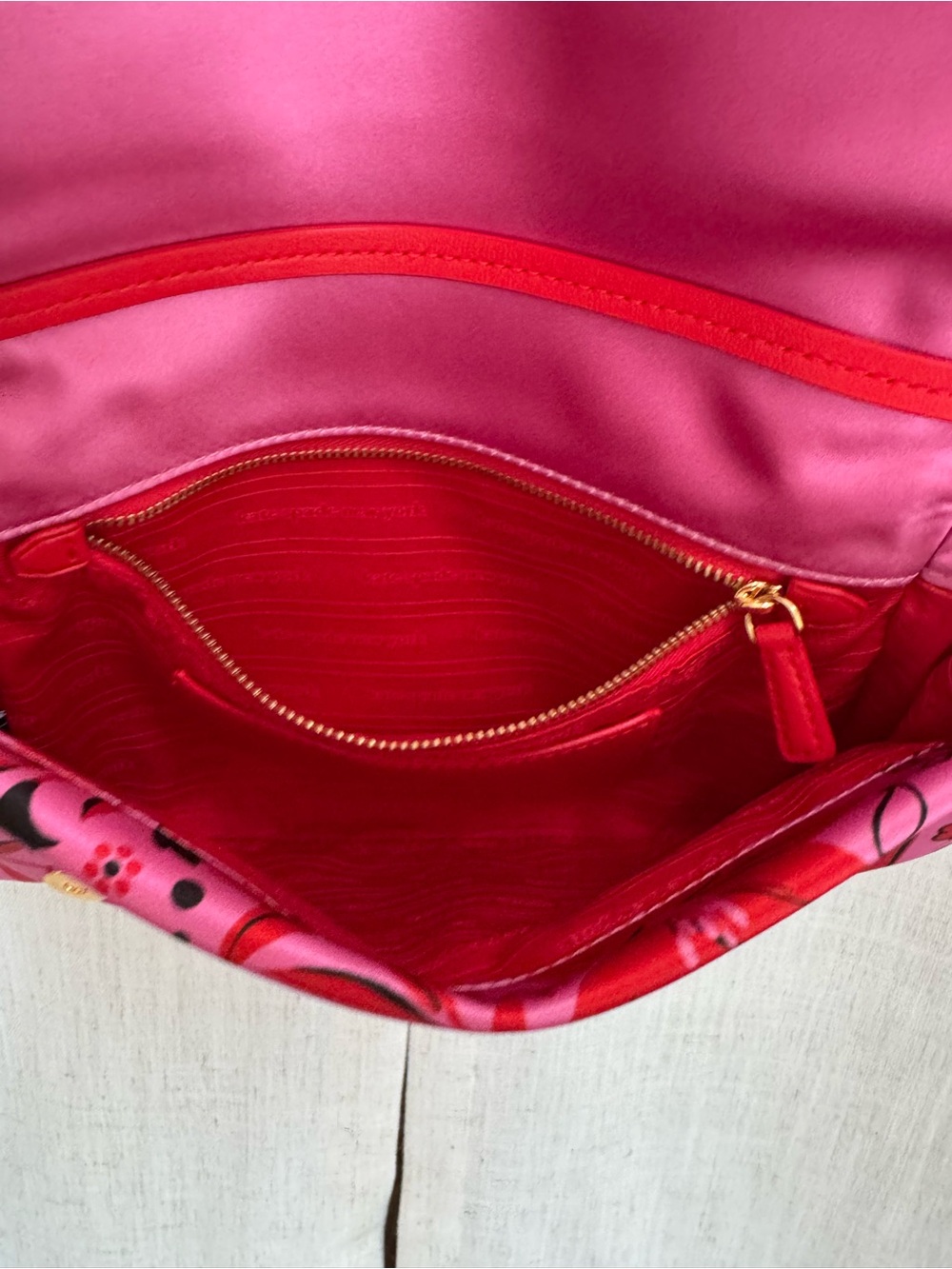 Kate Spade Satin Floral Bandana Clutch with Chain - Picture 9 of 11